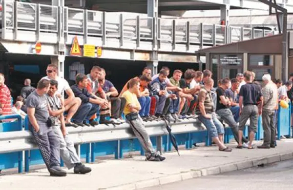Bo besedah sindikalista Predraga Topića je “ogromno možnosti” za novo stavko v Luki (na fotografiji julijska stavka)