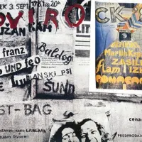 Plakat za prvi Novi rock je oblikoval Etbin Stefančič