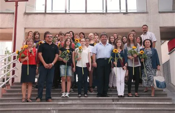 Župan Davorin Terčon je tudi letos pripravil sprejem za najuspešnejše učence in maturante.