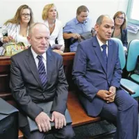 Soobtožena Jože Zagožen in Janez Janša