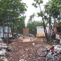 Eden prvih in najbolj razvpitih primerov nezakonitega bivanja na kmetijskem zemljišču: gospa iz Ljubljane je kupila gozd pri Gorjanskem, posekala nekaj dreves, postavila prikolico in zabojnike in začela tam prebivati 