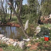 Drugi razvpiti primer: indijanski šotor pri Nadrožici, v katerem je bival par, občasno pa trije, je domačine zmotil tudi zato, ker so si najemniki zemljišča ogradili tudi vaški kal, ki je bil dotlej na voljo vsem vaščanom