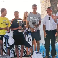 Priznanja za najhitrejše je podelil miljski župan Nerio Nesladek (drugi z desne)