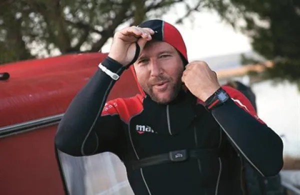 Danes se je na Maratonsko plavanje za Varno hišo Nova podal Mariborčan Aleksander Kamenik