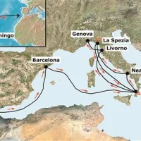 Zanimiva je pot zabojnika s kokainom, ki je po nekoliko zapleteni poti potoval v Genovo.  Zabojnik je odpotoval iz Santa Dominga, nadaljnje postaje pa so bile Freeport na Bahamih, Barcelona, Gioia Tauro, Neapelj, La Spezia, pa spet Gioia Tauro, Livorno in na koncu Genova.