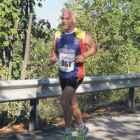 Cveto Tavčar iz Žirov je tekel tako v soboto na Šmarni gori kot v nedeljo v Nabrežini 