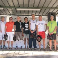 Najhitrejši moški, četrti z desne je Mirko Janjatovič, šesti z desne Aljoša Smolnikar