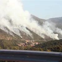 Pol stotnije gasilcev se je včeraj popoldne spopadalo  s požarom nad Prešnico