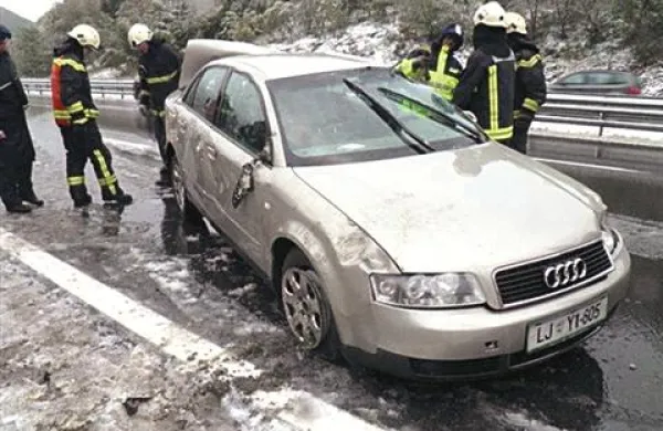 Voznik ljubljanskega audija je imel kljub smoli več sreče kot Koprčan