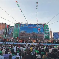 Slavje Palestincev ob vrnitvi njihovih rojakov iz izraelskih zaporov. 