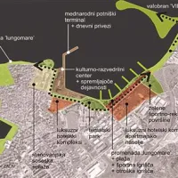Iz urbanistične  naloge je razvidno, da so projektanti  na območju od Rude do Delamarisa nakopičili preštevilne dejavnosti, od luksuznih hotelskih kompleksov do tematskega parka in športno-rekreacijskih površin  