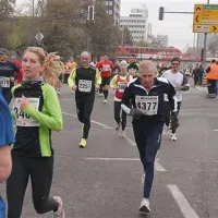 Albert Lazar iz Deskel (4377), eden najstarejših udeležencev LM,  je igraje opravil z 21 kilometri