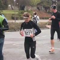 Danica Kovačič (5271) je osvojila  srebro na 21 kilometrov