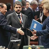 Italijanski premier Silvio Berlusconi in nemška kanclerka Angela Merkel
