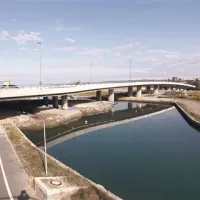 Po koncu gradbenih posegov  v ustju Badaševice bodo za pešce in kolesarje znova vzpostavili prehod pod semedelskim mostom