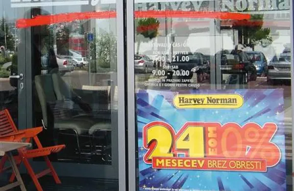  V Harvey Normanu in tudi v drugih večjih ponudnikih obročnega plačevanja  nimajo besede pri določanju  pogojev za najem brezobrestnega kredita