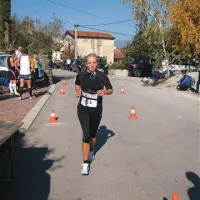 Kraševka Ingrid Vodopivec v cilju