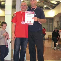 Najboljši Primorec, Koprčan Andrej Kodelja (62, 10. mesto), z Rajkom Koražijo