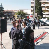 Utrinek z današnje prireditve novogoriških policistov