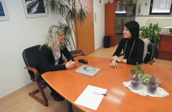 Direktorica CSD Tjaša Rodman in  Kristina Radovčič 