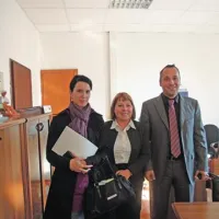 Katja Radovčič, Alenka Grželj, direktorica Ljudske univerze Koper, in Danijel Cep
