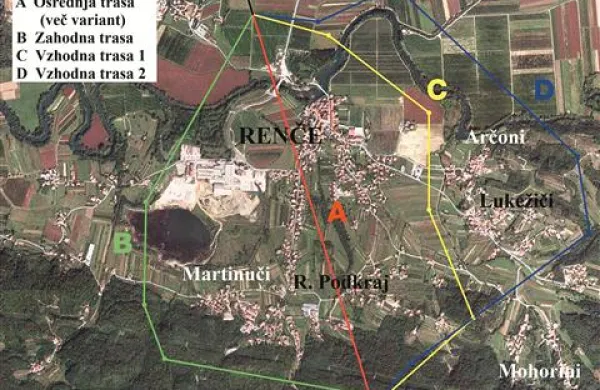 Država je opredelila več različic daljnovoda, v Renčah pa vztrajajo, da ga je treba vkopati 