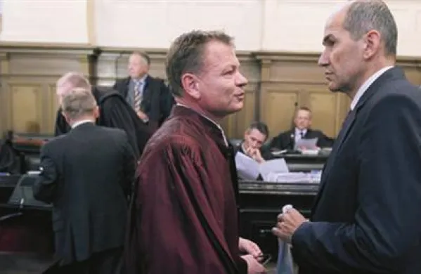 Franci Matoz in Janez Janša