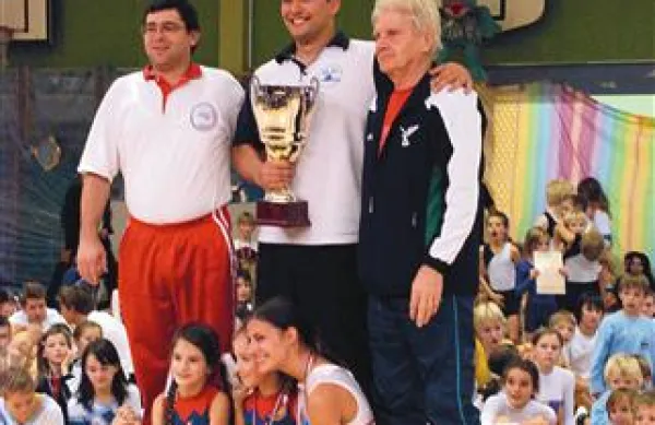 Takole so se veselili trenerji treh najboljših gimnastičnih ekip v državi - na čelu s piranskim Flipom  