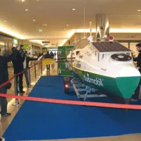 Čoln, s katerim bo posadka skušala preveslati Atlantski ocean