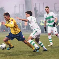 Matej Pučko (levo) je bil vse prevečkrat prehiter za zeleno-bele  - ob njem sta Boban Jović in Dare Vršič