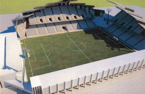 Če bi na koprskem stadionu dogradili tribune po načrtih španskih arhitektov, bi ta športni objekt v prihodnje lahko sprejel 17.000 gledalcev 