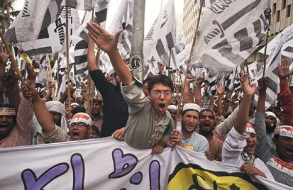 Protesti Pakistancev proti Natu in ZDA