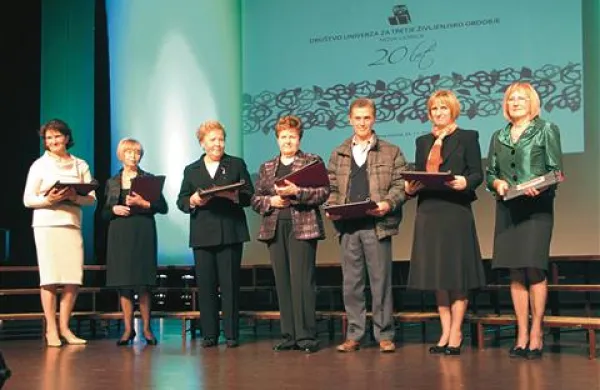 Ob jubileju  so posebej počastili tiste, ki so Unitri  zvesti od začetka 