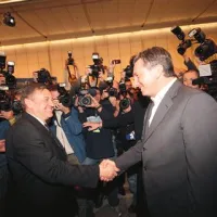 Zadovoljna sta bila sinoči oba: Zoran Janković in BorutPahor