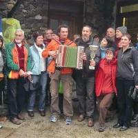 Del “delegacije” z Dolenjske, ki se je na Primorsko pripeljala kar za avtobusom