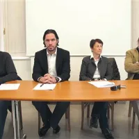 Naša opozorila o muzeju so se izkazala za upravičena, menijo  (na fotografiji z leve:) Jerko Čehovin, Uroš Petohleb, Marjetica Mahne in Jadran Sterle