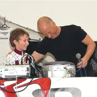 Matej Miklavčič in Klavdij Čendak, ki je odlično vodil zaključno prireditev PGT 2011