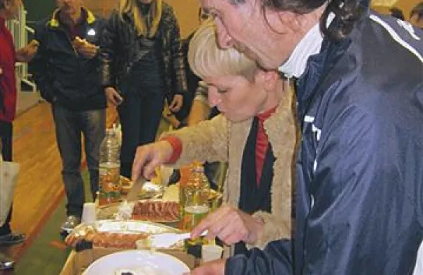 Miro Vogrič in Valda Dornik sta na koncu še postregla sotekačem