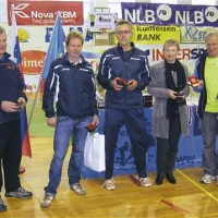 Nekateri iz skupine tekačev, ki PPT spremljajo od začetka, z leve: Darko Hrovatin, Jadran Nardin, Lučano Plahuta, Sergeja Lipušček, Albert Lazar. Manjkata (vsaj še) Miro Vogrič in Lucijan Lipušček.