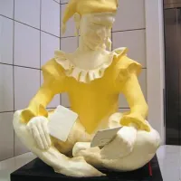 Dvorni norček, Pirihova skulptura iz masla