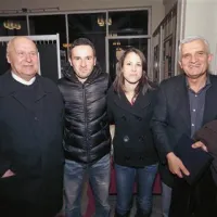 47 let zgodovine:  Športnik Primorske leta 1964  Anton Štemberger v družbi letošnjega prvonagrajenca Bojana Tokića, njegovega dekleta Monike Molnar (srbska reprezentantka v namiznem tenisu) in očeta Miroslava Tokića