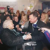 Zmagovalec leta Zoran Janković z mamo Ivanko