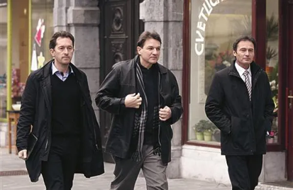 Predsednik stranke Liste Virant Gregor Virant in člana stranke Gregor Šušteršič ter Janko Jenko