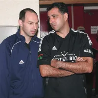 Športni direktor FC Kopra Andrej Poljšak (levo) in nekdanji trener kanarčkov Vlado Badžim