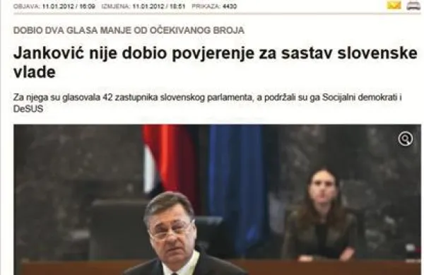 Hrva&scaron;ki tisk: &ldquo;Drama v Sloveniji&rdquo;