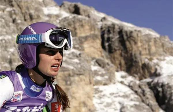 Tina Maze je bila v Cortini že petič četrta (Foto: Reuters)