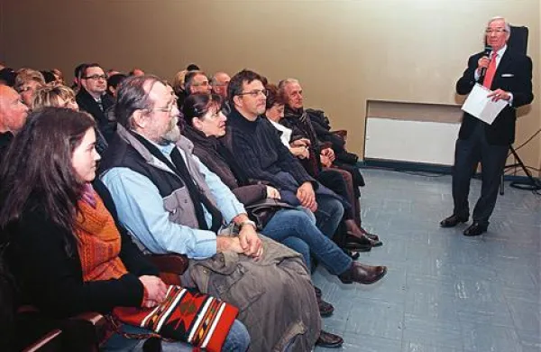 Na predstavitvi filma Mreže spomina v Križu pri Trstu