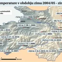 Kako nizko se lahko spusti živo srebro v slovenski Istri?