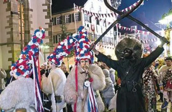 Hrušiški škoromati so se pred tremi leti v Nemčiji predstavili na festivalu v Stuttgartu, letos pa potujejo v Herbolzheim 