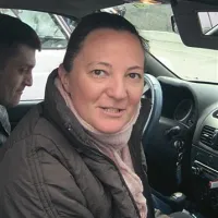 Slađano Pavšič  smo za izjavo ujeli tik preden sta se z možem odpeljala domov na Reko